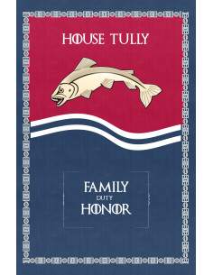 Banner Il Trono di Spade Casa Tully (75x115 cm.)