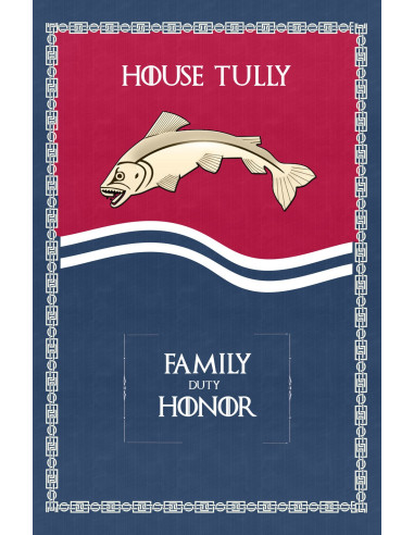 Banner Il Trono di Spade Casa Tully (75x115 cm.)