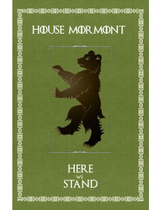 Banner Il Trono di Spade Casa Mormont (75x115 cm.)
