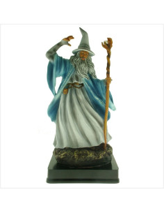 Incantesimo di lancio in miniatura del mago Merlino, 25 cm.
