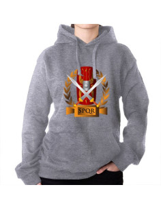 Felpa Grey Roman Legions, SPQR, con cappuccio 2
