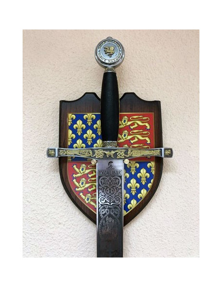 Espositore da parete con spada Excalibur