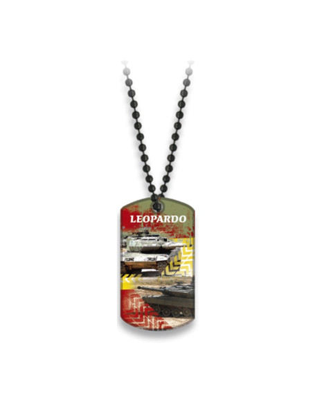 Piastra con catena a sfere leopardata