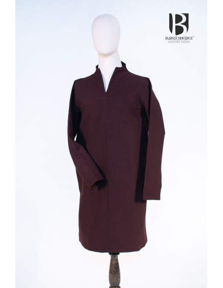 Ekwin tunica medievale corta, marrone