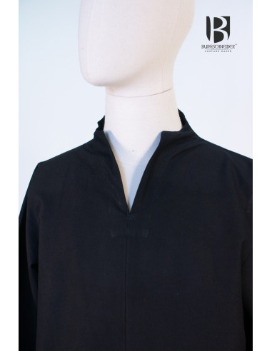 Ekwin tunica medievale corta, nera