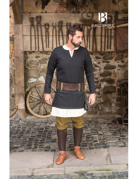 Tyr tunica corta, nero-grigio