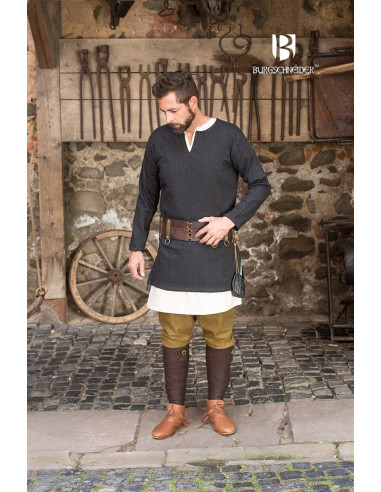 Tyr tunica corta, nero-grigio