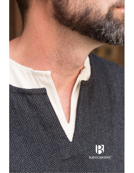 Tyr tunica corta, nero-grigio