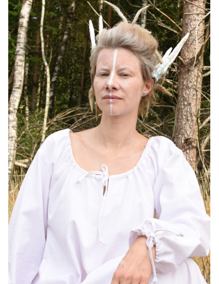 Camicia da notte Viking Ana, bianca