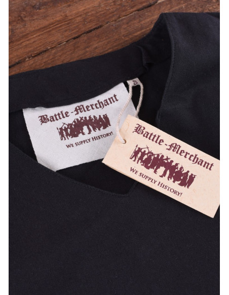 Camicetta medievale Aila, nera