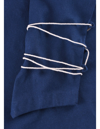 Blusa medievale Aila, blu