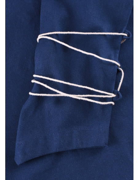 Blusa medievale Aila, blu