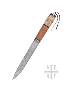 Coltello vichingo, acciaio di Damasco 2