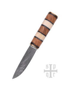 Coltello Vichingo Seax, Acciaio Damasco 2