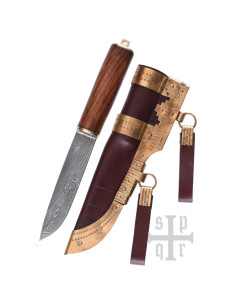Coltello vichingo Seax Damascene