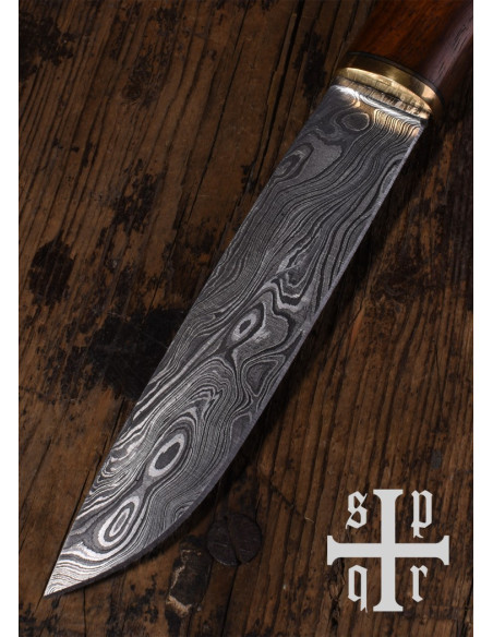 Coltello vichingo Seax Damascene