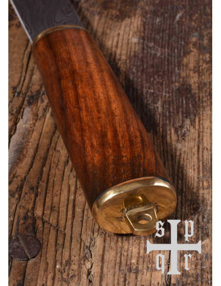 Coltello vichingo Seax Damascene