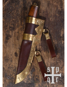 Coltello vichingo Seax Damascene