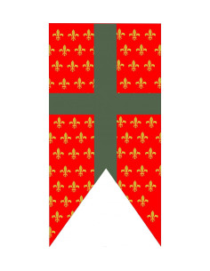Picchi di stendardi medievali a Fleur de Lis