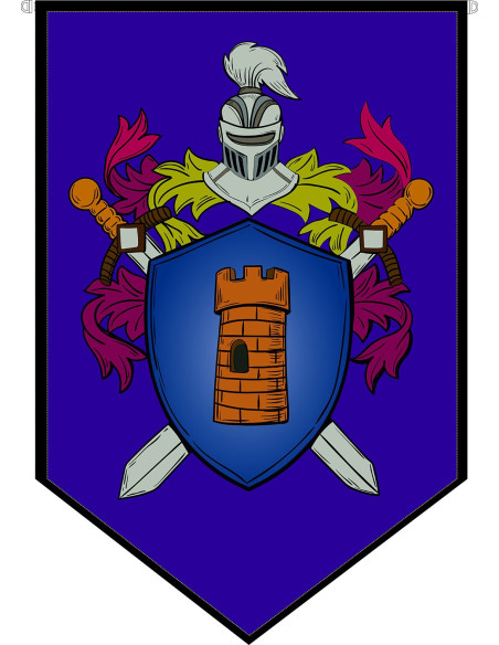 Stendardo Medievale Scudo Araldico