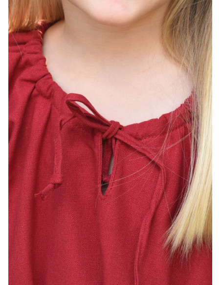 Abito vichingo rosso Ana, ragazza