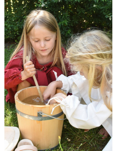 Abito vichingo rosso Ana, ragazza