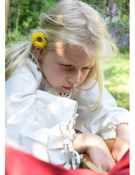 Abito vichingo bianco Ana, ragazza