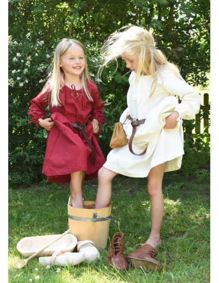 Abito vichingo bianco Ana, ragazza