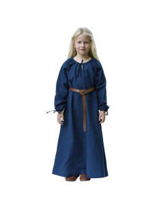 Ana vestito vichingo blu, ragazza