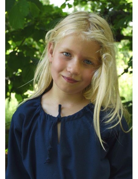 Ana vestito vichingo blu, ragazza