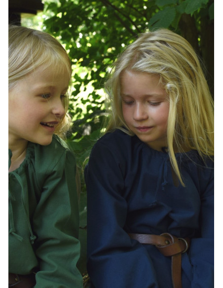 Ana vestito vichingo blu, ragazza