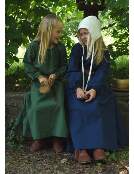 Ana vestito vichingo blu, ragazza