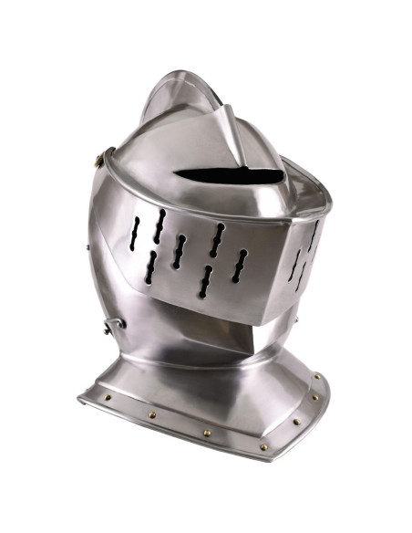 Elmo europeo Justa, S. XVI