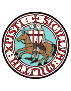 Asciugamano tondo Cavalieri Templari in cotone (varie...