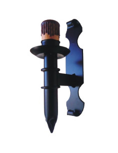 Applicare candela medievale in ferro battuto 1 luce (29x12 cm.)