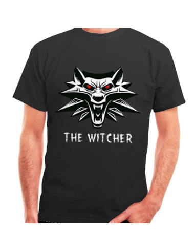 T-shirt The Witcher nera, manica corta