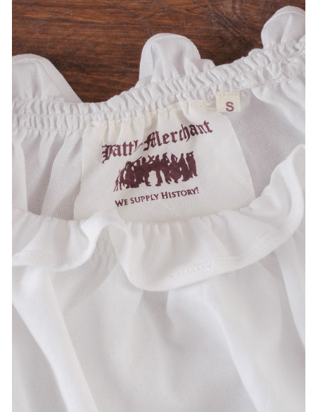 Blusa medievale bianca a maniche...
