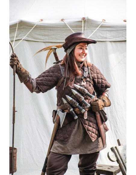 Gambero Donnergrund marrone con fibbie