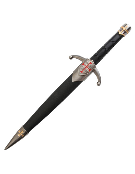 Antico pugnale templare con fodero