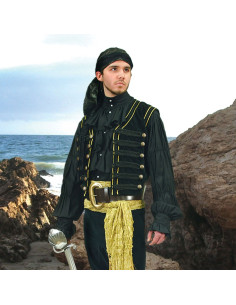 Gilet da pirata in velluto