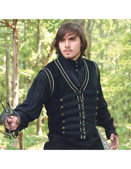 Gilet da pirata in velluto