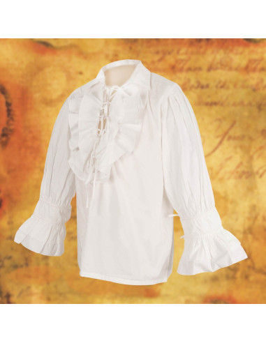 Camicia pirata ampia con lacci