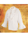 Camicia pirata ampia con lacci