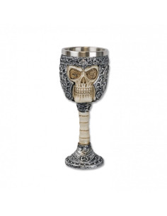 teschio decorazione calice