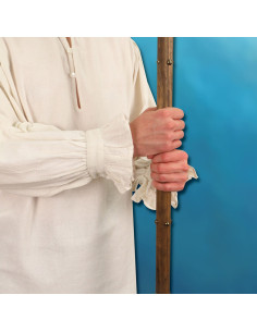 Camicia del signore feudale cucita a mano 2