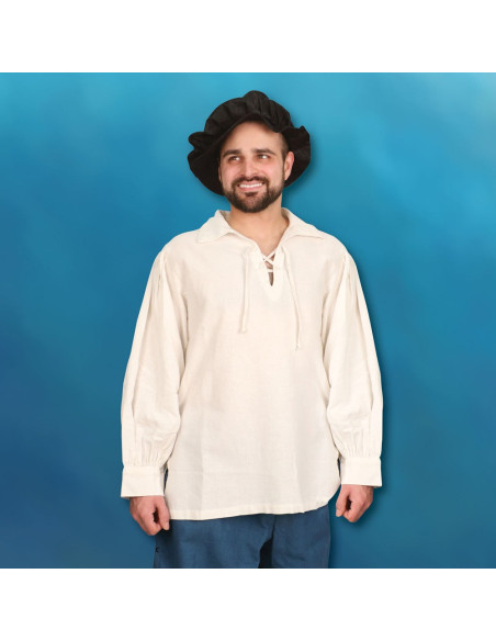 Camicia rinascimentale cucita a mano