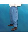 Pantalone feudale con lacci, cucito a mano