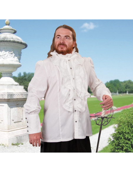 Camicia rinascimentale con volant