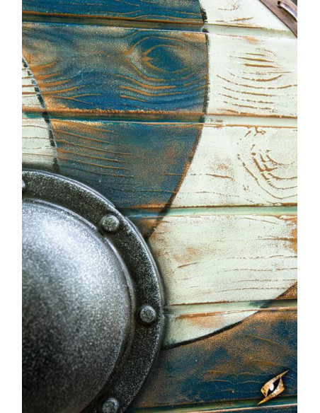 Scudo Celtico Thegn Blu-Bianco in...