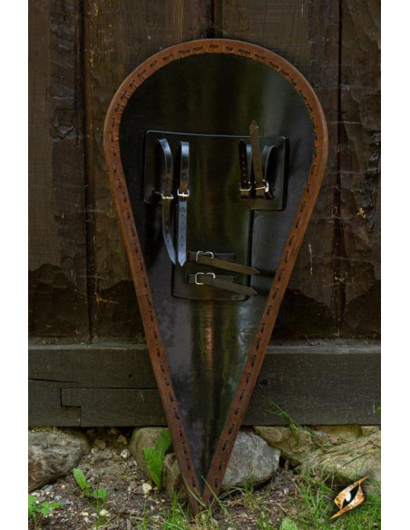 Scudo normanno bianco-blu in lattice,...